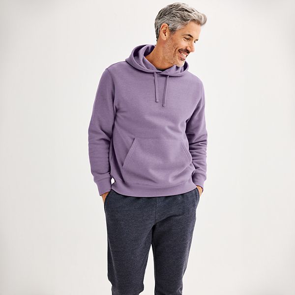 Men's Tek Gear® Ultra Soft Fleece Hoodie - Nathan Purple (S)