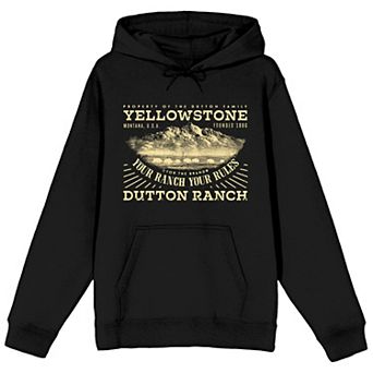 Juniors' Bioworld Yellowstone Dutton Ranch "Your Ranch, Your Rules" Graphic Hoodie