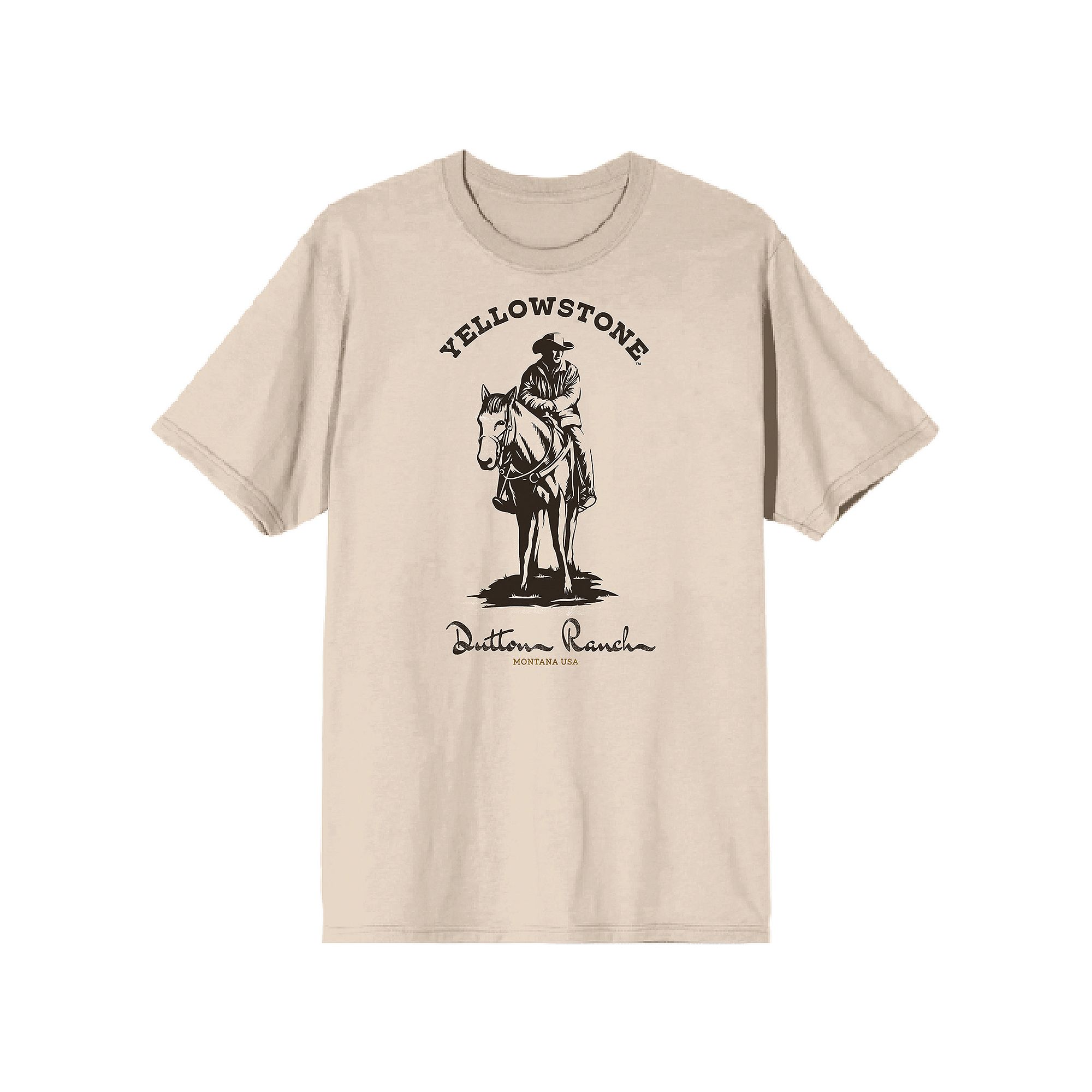 Juniors Bioworld Yellowstone Dutton Ranch Cowboy Short Sleeve Graphic Tee,