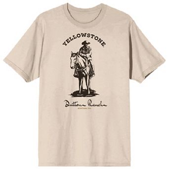 Juniors' Bioworld Yellowstone Dutton Ranch Cowboy Short Sleeve Graphic Tee