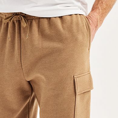 Men's Tek Gear® Ultra Soft Fleece Open Bottom Relaxed Cargo Pants