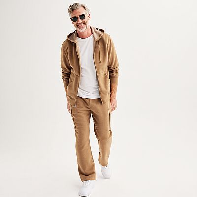 Men's Tek Gear® Ultra Soft Fleece Open Bottom Relaxed Cargo