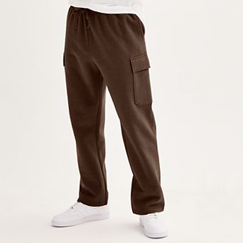 Men's Tek Gear® Ultra Soft Fleece Open Bottom Relaxed Cargo Pants