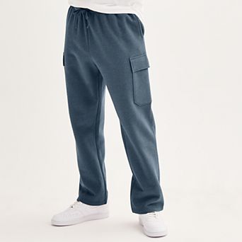 Men's Tek Gear® Ultra Soft Fleece Open Bottom Relaxed Cargo Pants