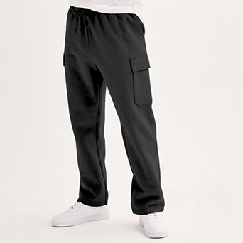 Men's Tek Gear® Ultra Soft Fleece Open Bottom Relaxed Cargo Pants