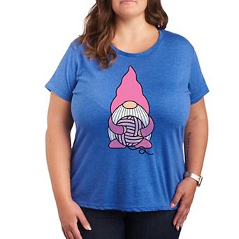 Plus Knitting Gnome Graphic Tee