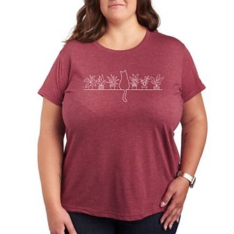 Plus Cat Plant Shelf Graphic Tee