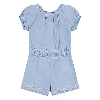 Baby & Toddler Girls Levi's® Puff Sleeve Denim Romper