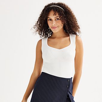 Juniors' SO® Sleeveless Sweater Bodysuit