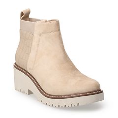 Kohls wedge booties best sale