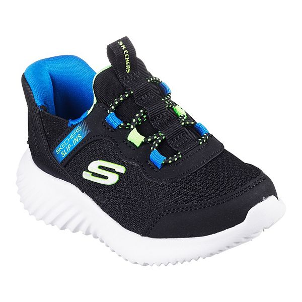 Skechers&reg; Bounder Brisk-Burst Boys' Sneakers - Black Blue Lime (9 T)