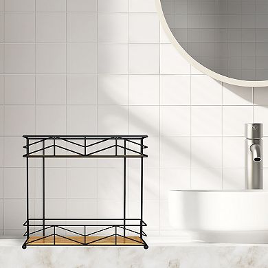 Popular Bath Woodmont 2-Tier Shelf Tower Caddy