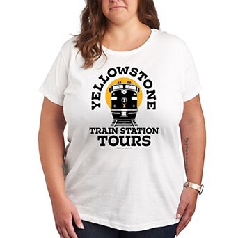Plus Yellowstone Train Station Tours Graphic Tee