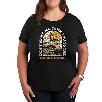 Plus Yellowstone Don't Make Me Graphic Tee