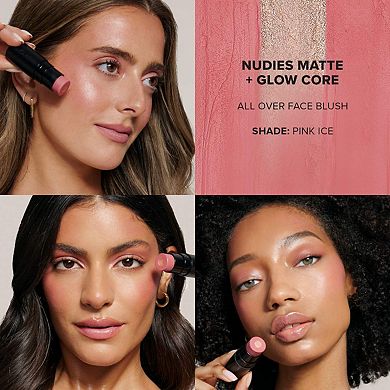 Nudies Matte + Glow Core All Over Face Plumping Peptide Blush