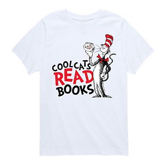 Boys 8-20 Dr. Seuss The Cat in the Hat Cool Cats Read Books Graphic Tee