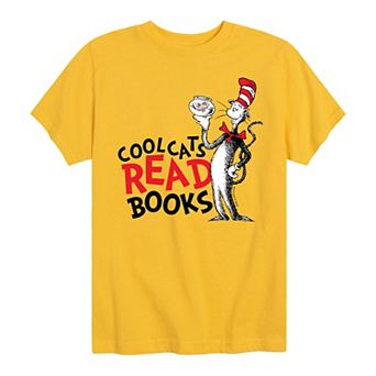 Boys 8-20 Dr. Seuss The Cat in the Hat Cool Cats Read Books Graphic Tee