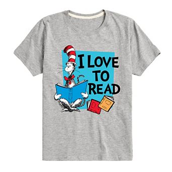 Boys 8-20 Dr. Seuss The Cat in the Hat I Love To Read Graphic Tee