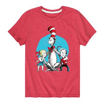 Boys 8-20 Dr. Seuss The Cat in the Hat The Cat & The Kids Graphic Tee