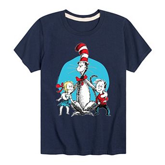 Boys 8-20 Dr. Seuss The Cat in the Hat The Cat & The Kids Graphic Tee
