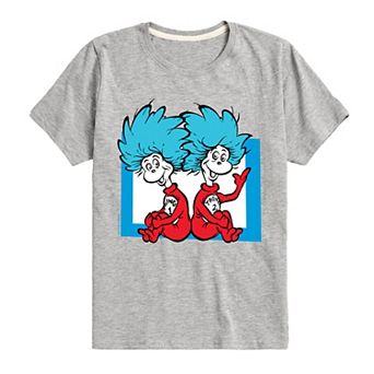 Boys 8-20 Dr. Seuss The Cat in the Hat Thing 1 & Thing 2 Graphic Tee