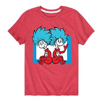 Boys 8-20 Dr. Seuss The Cat in the Hat Thing 1 & Thing 2 Graphic Tee
