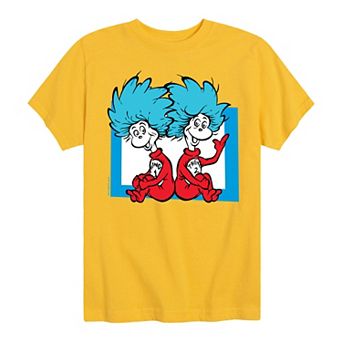 Boys 8-20 Dr. Seuss The Cat in the Hat Thing 1 & Thing 2 Graphic Tee