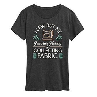 Women's My Hobby Is Collecting Fabric Graphic Tee