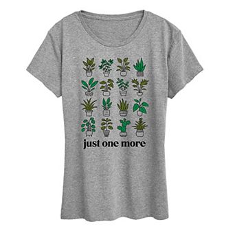 Women's Just One More Potted Plant Graphic Tee