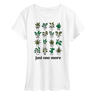 Women's Just One More Potted Plant Graphic Tee