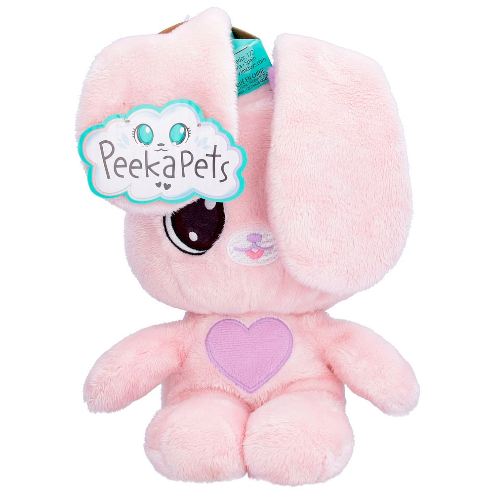 Cry Babies Peekapets Pink Bunny Plush