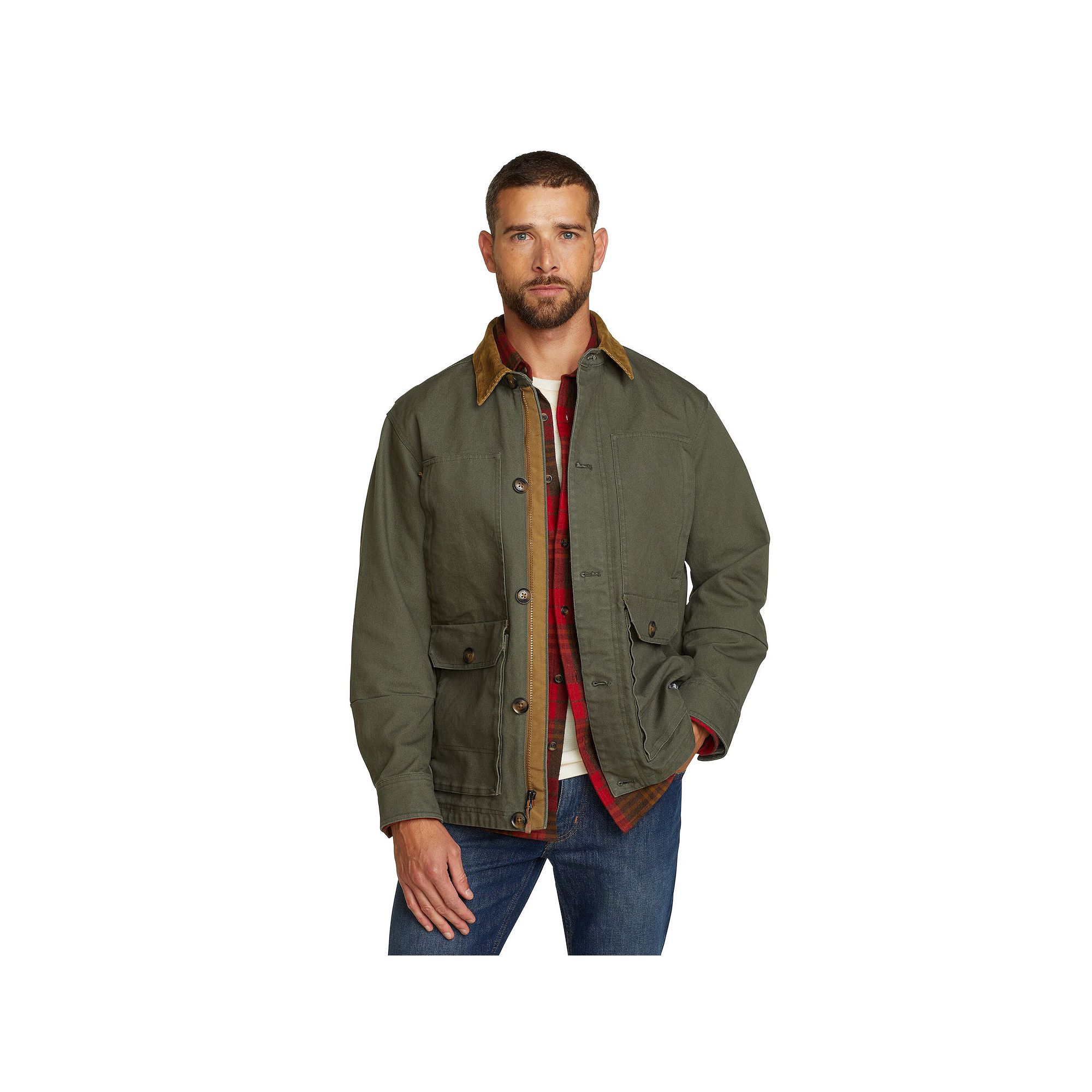 Mens Eddie Bauer Whidbey Chore Coat, Size: XXL, Capers
