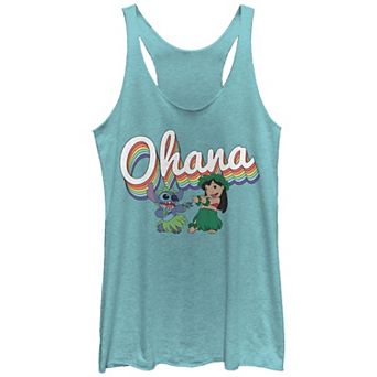 Disney's Lilo & Stitch Rainbow Ohana Juniors' Graphic Racerback Tank Top