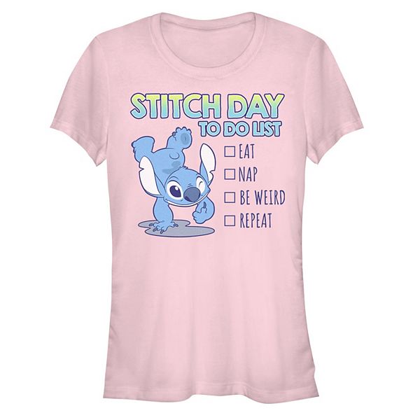 Disney s Lilo Stitch To Do List Stitch Juniors Graphic Tee