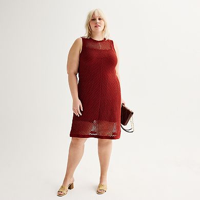 Nine West White Crochet Detail Dress main image 1