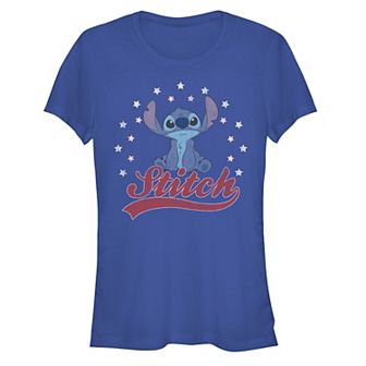 Disney's Lilo & Stitch Americana Stitch Juniors' Graphic Tee