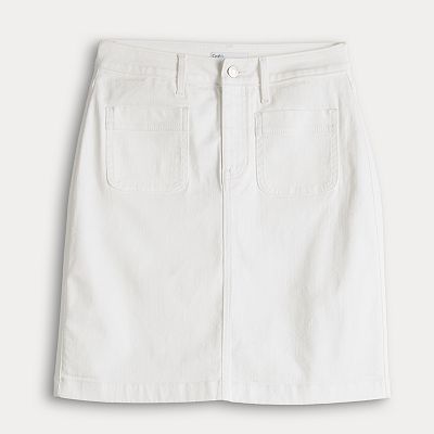 Women s Croft Barrow Polished Denim Skirt