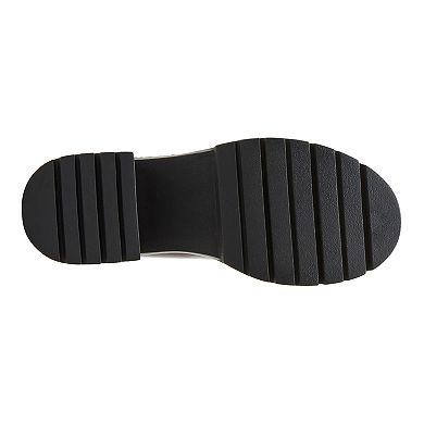 madden girl Tomtom Black Box Women's Chunky Mary Jane Shoes