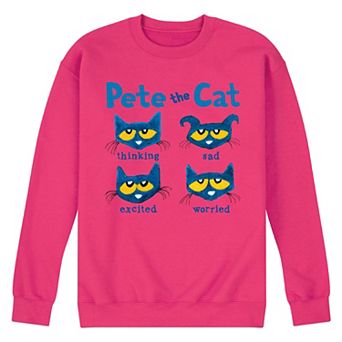 Men's Pete the Cat The Faces of Pete Fleece Sweatshirt