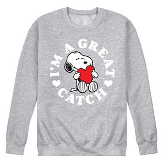 Men's Peanuts Great Catch Fleece Sweatshirt