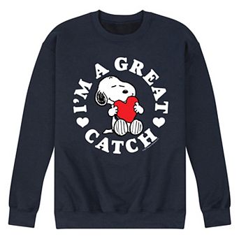 Men's Peanuts Great Catch Fleece Sweatshirt