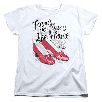 Wizard Of Oz Ruby Slippers Short Sleeve Womens T-shirt