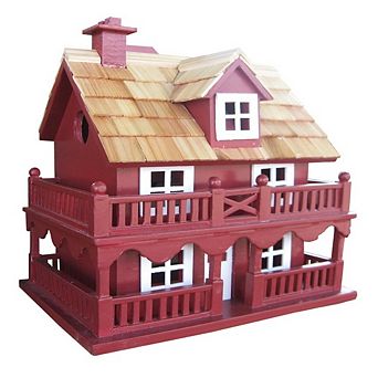 Red Wood Birdhouse - Made Of Kiln Dried Hardwood