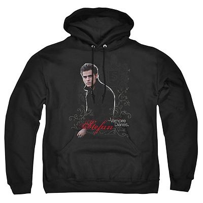 Vampire Diaries Stefan Adult Pull Over Hoodie