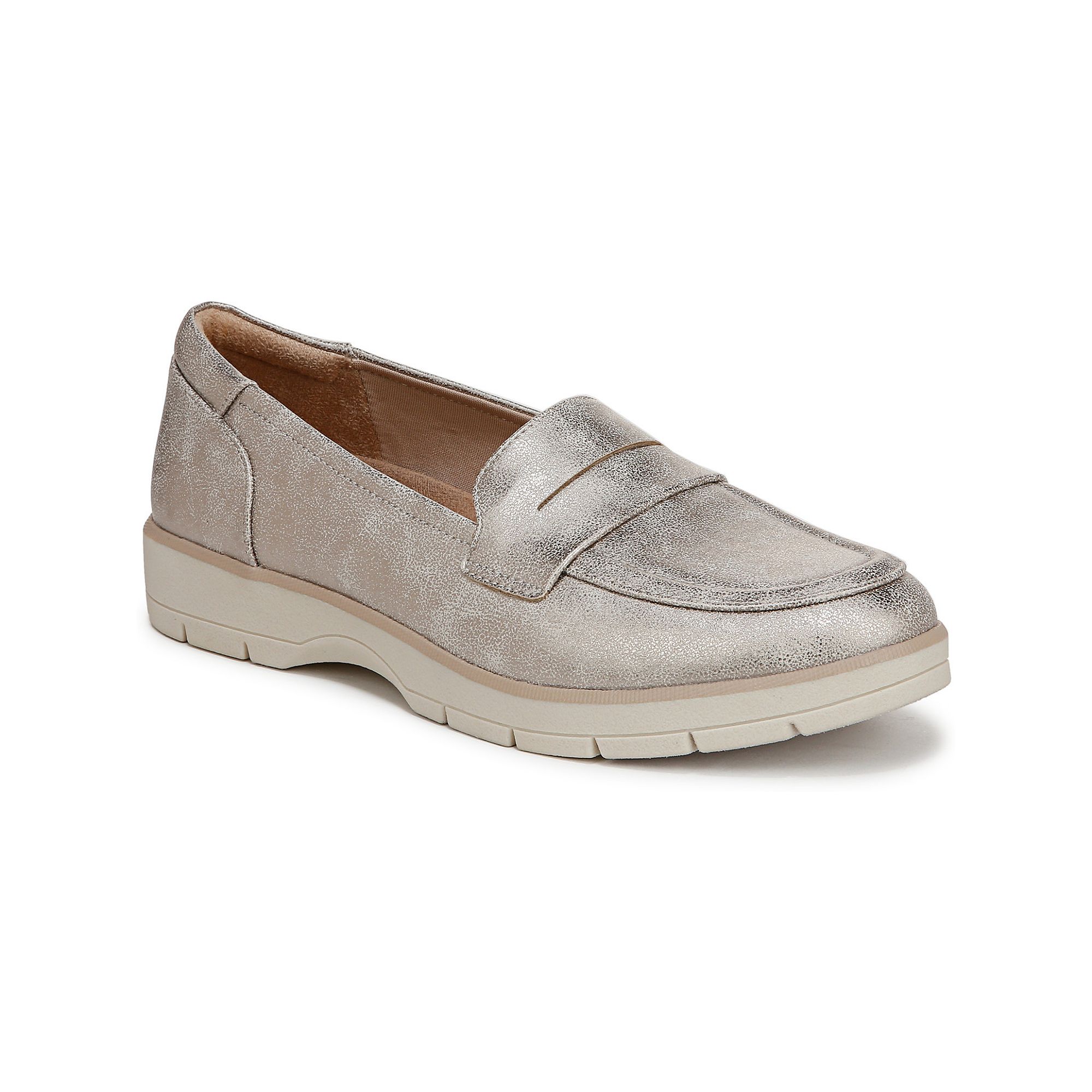 Dr. Scholls Nice Day Womens Slip-on Loafers, Size: 7 Wide, Light Gold
