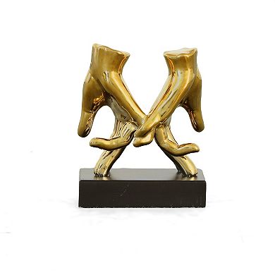 Afd Home Mirrored Gold Love Lock