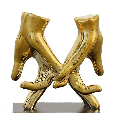 Afd Home Mirrored Gold Love Lock