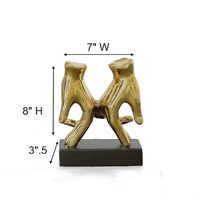 Afd Home Mirrored Gold Love Lock