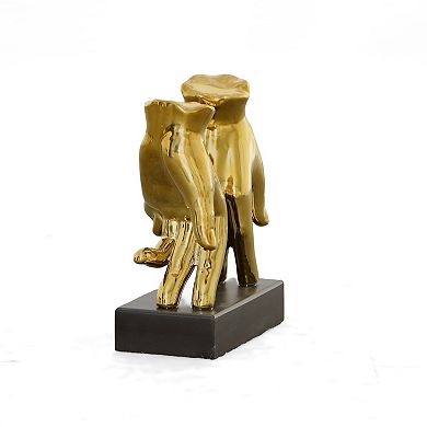 Afd Home Mirrored Gold Love Lock