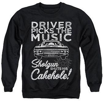 Supernatural Driver Picks Music Adult Crewneck Sweatshirt